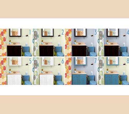 Imágenes del antes y después del baño