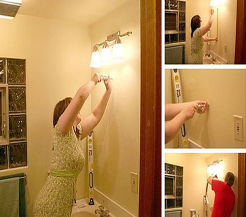 Imágenes de la transición del baño