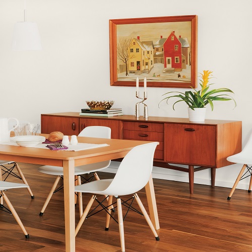 Cocina pintada en Mountain Gray