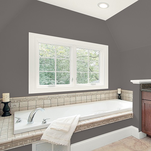 Baño pintado en Gibraltar Gray