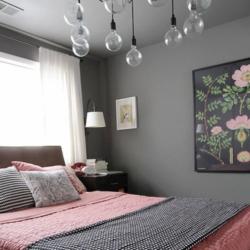 Freshly painted bedroom