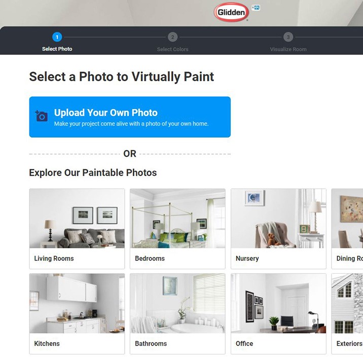Samples of interior images through the visualizer