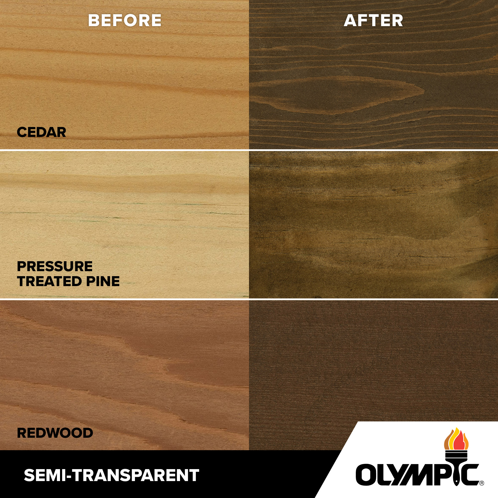 Exterior Wood Stain Colors - Black Oak - Wood Stain Colors From Olympic.com