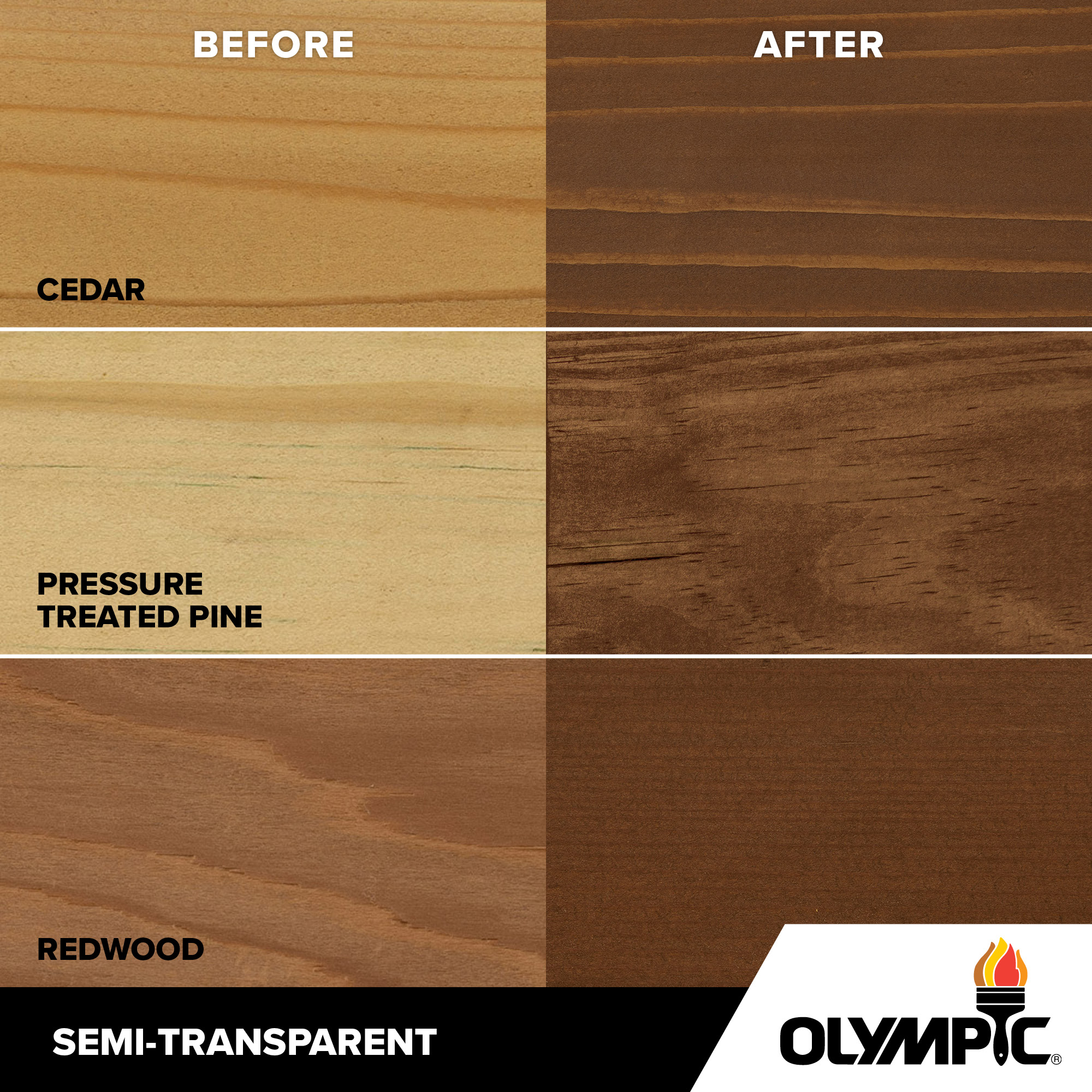 Exterior Wood Stain Colors - Teak - Wood Stain Colors From Olympic.com