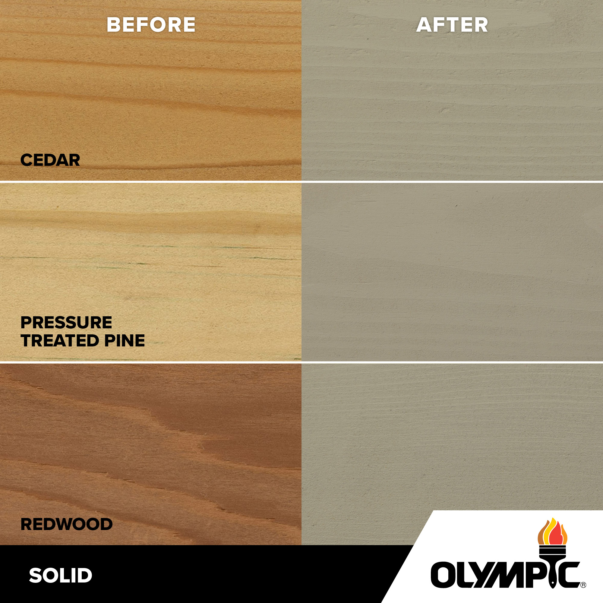 Exterior Wood Stain Colors - Silver Dollar - Wood Stain Colors From Olympic.com