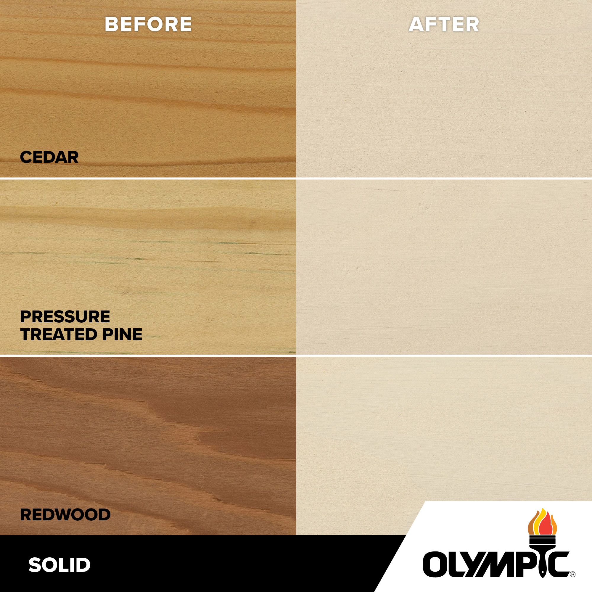 Exterior Wood Stain Colors - White Sands - Wood Stain Colors From Olympic.com