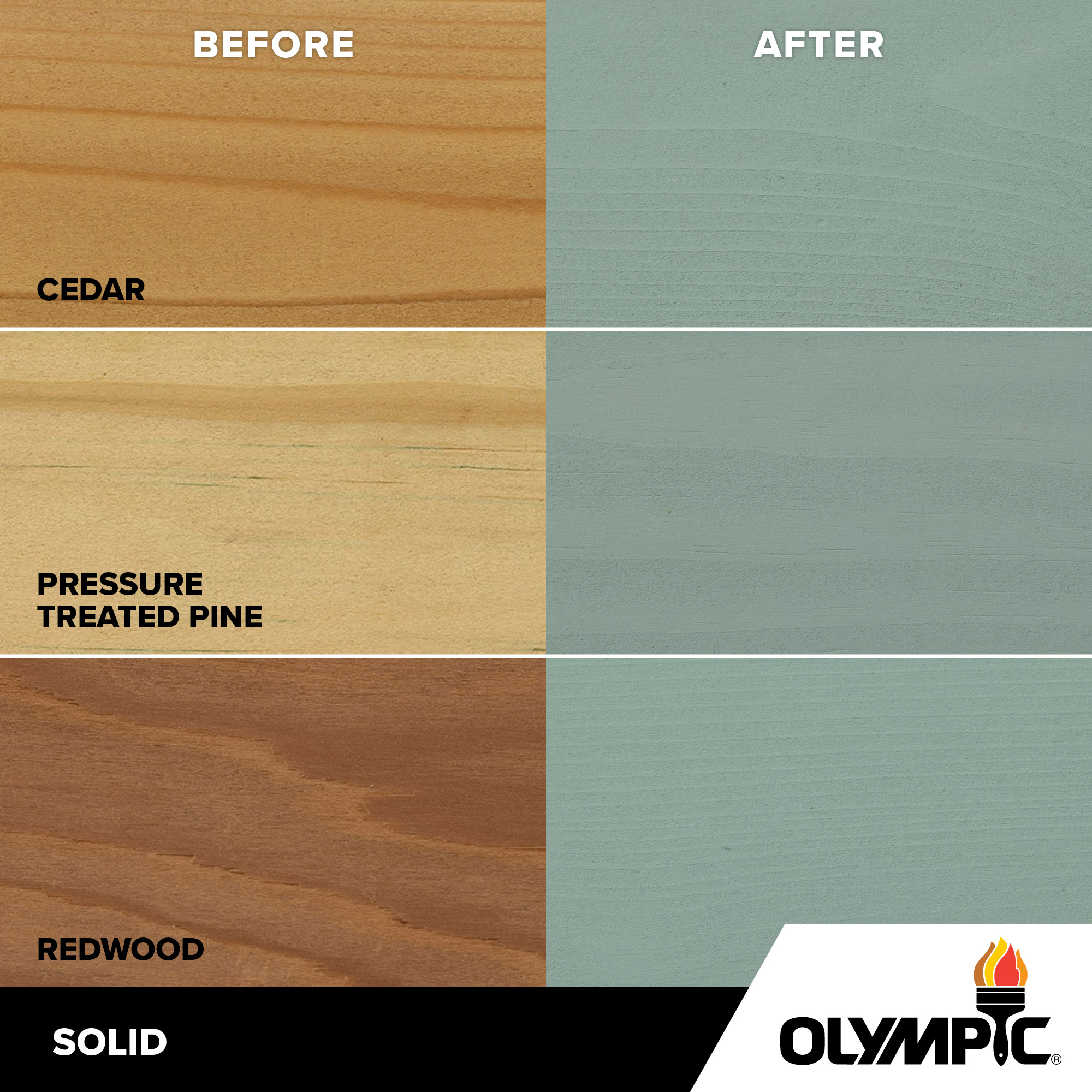Exterior Wood Stain Colors - Ocean Mist - Wood Stain Colors From Olympic.com