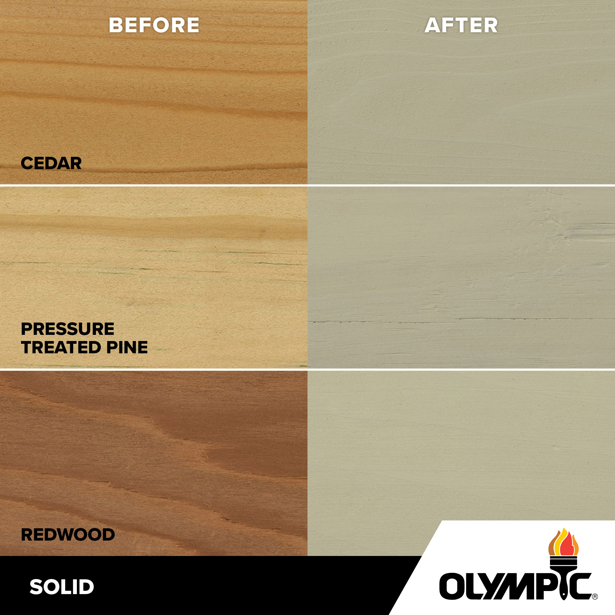 Exterior Wood Stain Colors - Fog - Wood Stain Colors From Olympic.com