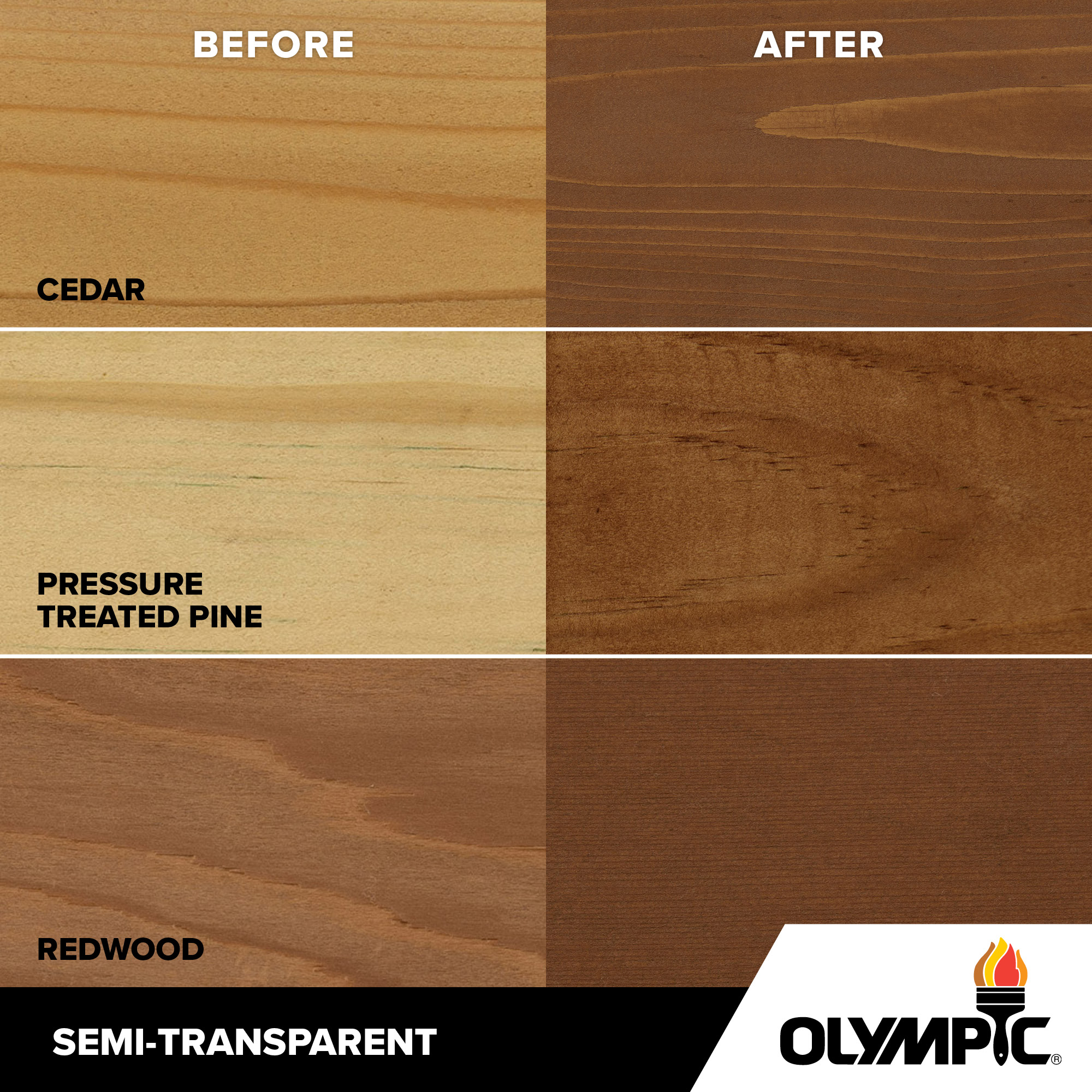 Exterior Wood Stain Colors - Timberline - Wood Stain Colors From Olympic.com