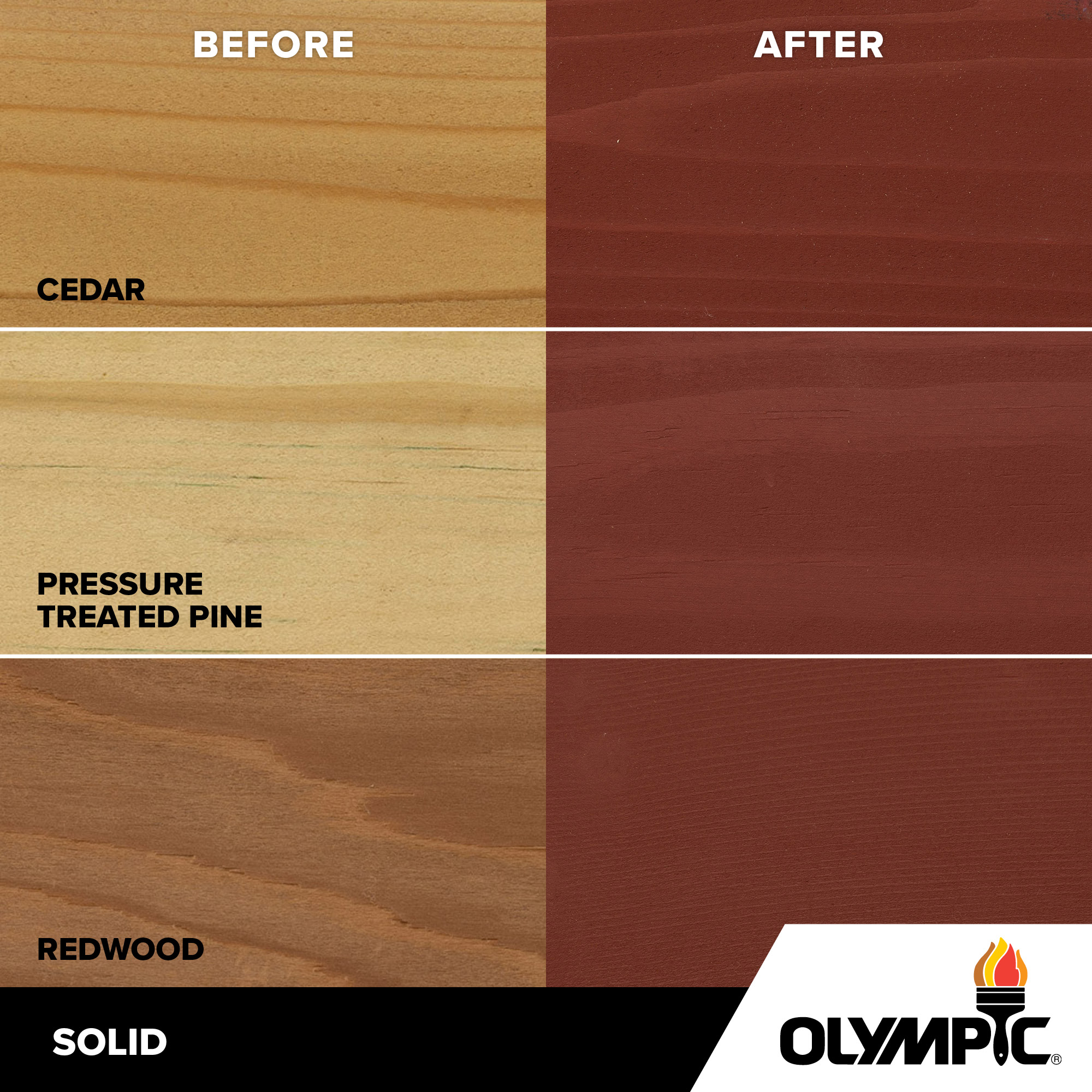 Exterior Wood Stain Colors - Winning Red - Wood Stain Colors From Olympic.com
