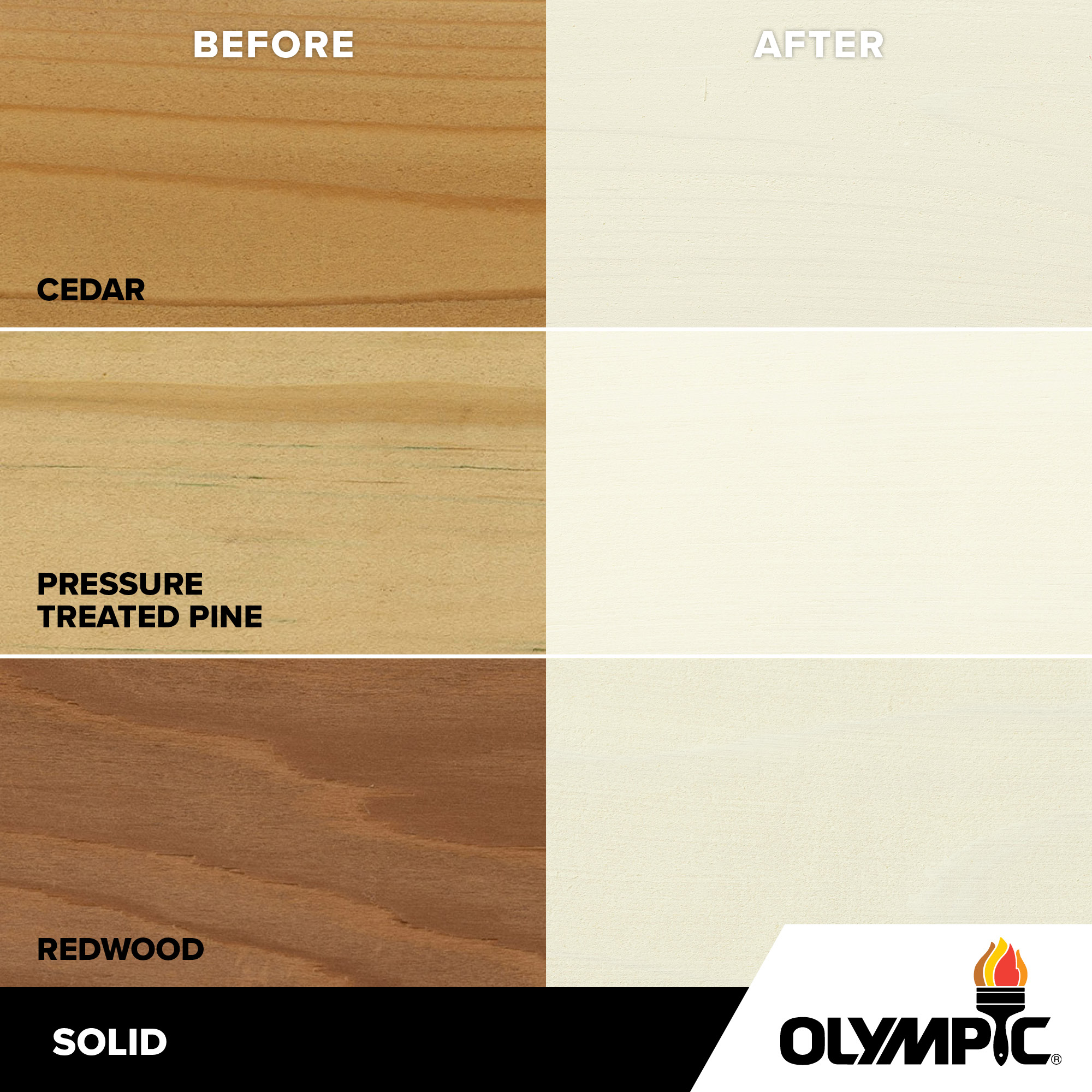 Exterior Wood Stain Colors - White - Wood Stain Colors From Olympic.com