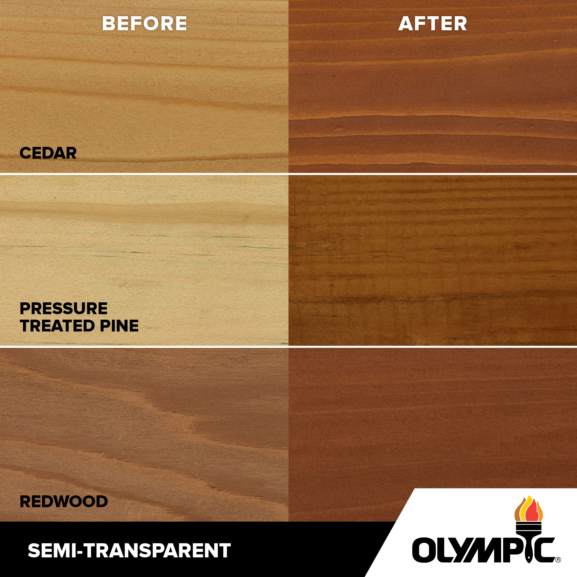 Exterior Wood Stain Colors - Brick Red - Wood Stain Colors From Olympic.com