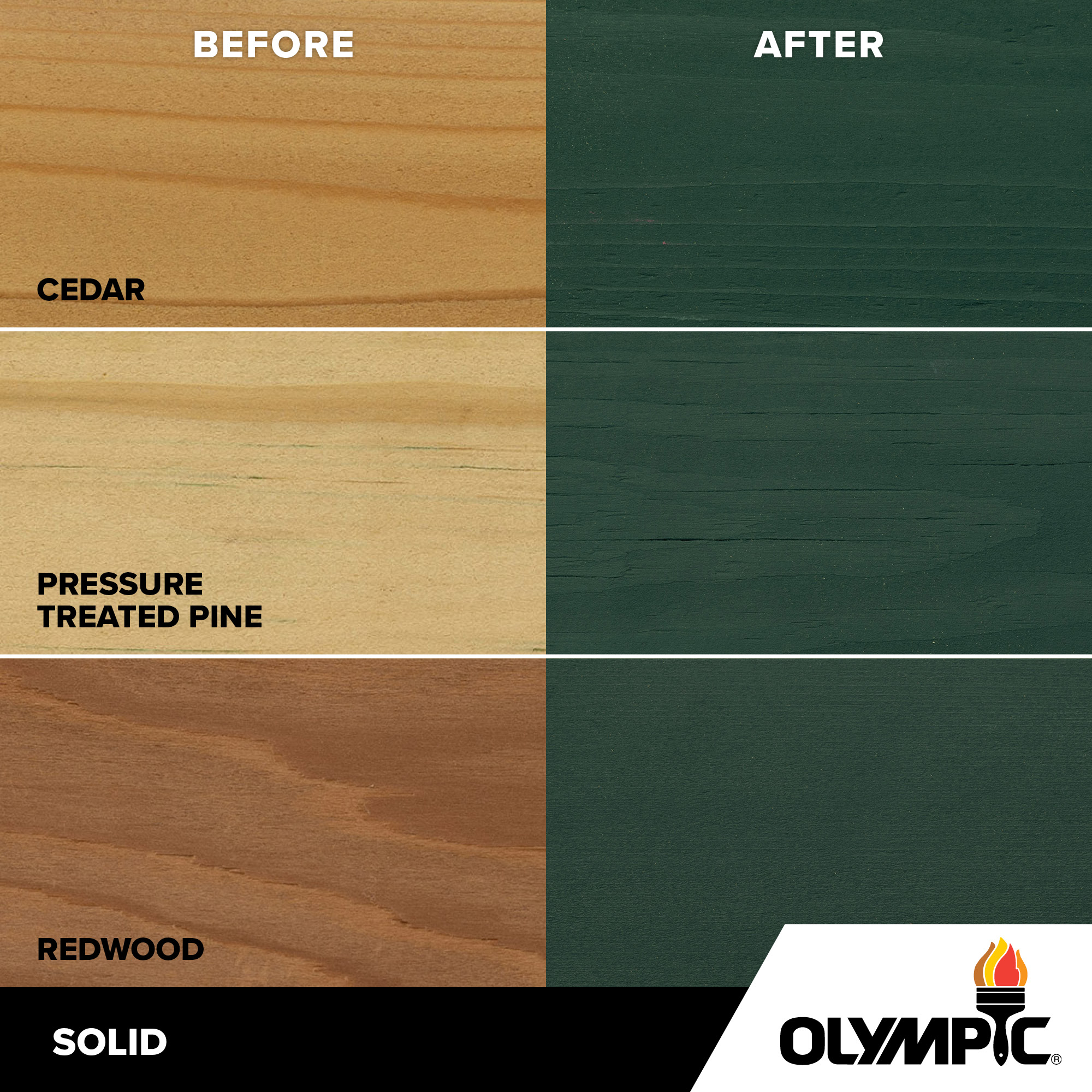 Exterior Wood Stain Colors - Mountain Pine - Wood Stain Colors From Olympic.com
