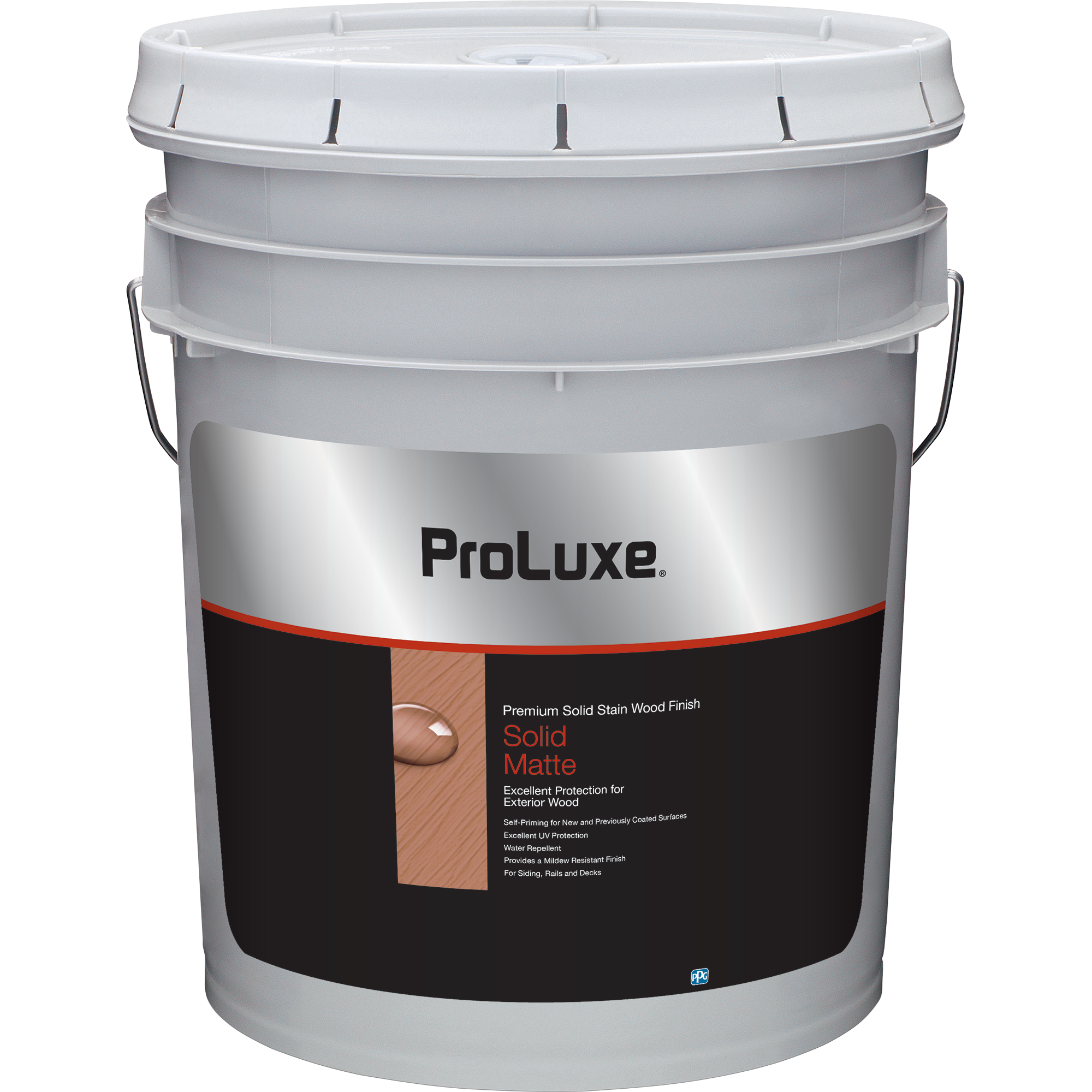 PROLUXE<sup>®</sup> Premium Solid Stain Wood Finish 5 Gallon