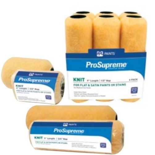 PPG Paints yellow paint roller sponges of different sizes