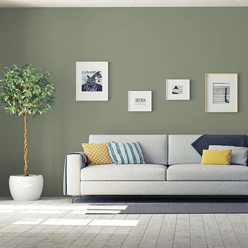 Walkstone Moss - Neutral Green Paint Color | PPG Paints 10GY 26/112