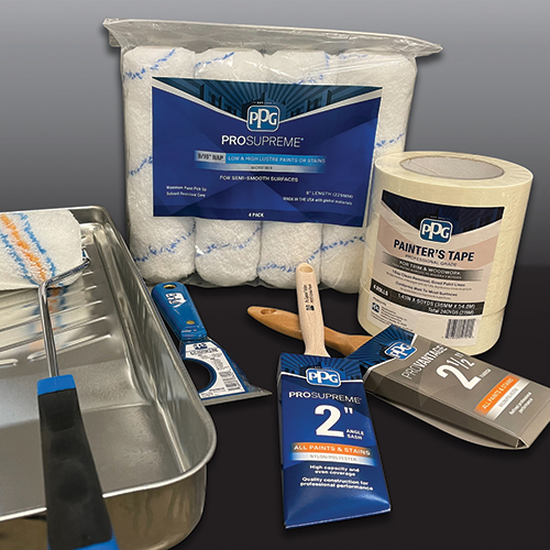 PPG Paints assorted painting supplies and tools