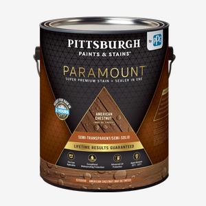 PITTSBURGH PAINTS & STAINS<sup>®</sup> PARAMOUNT<sup>™</sup> Exterior Semi-Transparent Super Premium Stain & Sealant In One - Alkyd Oil
