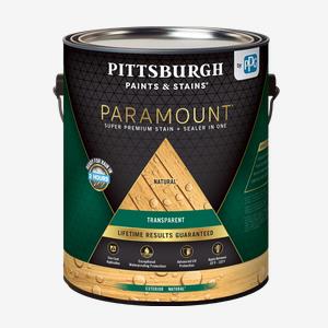 PITTSBURGH PAINTS & STAINS<sup>®</sup> PARAMOUNT<sup>™</sup> Exterior Transparent Super Premium Stain & Sealant In One - Acrylic Oil